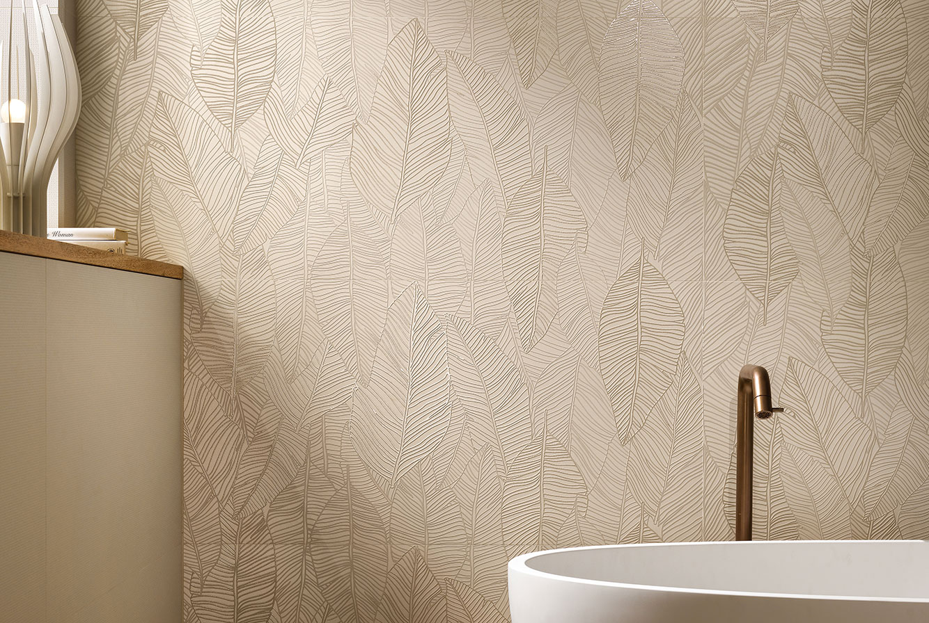 APLOMB CREAM LEAF LUX DECOR